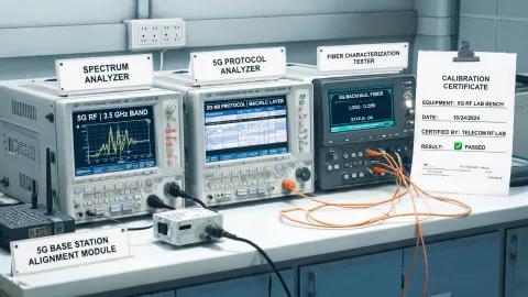 Telecom network RF verification bench