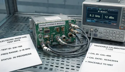 Defense aerospace electronics test